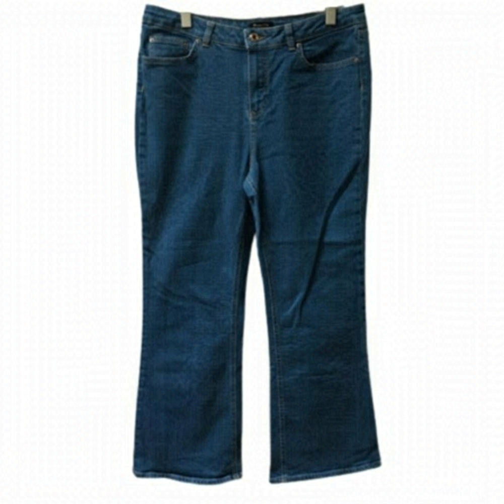 massimo Dutti High Rise Ankle Flare Jeans